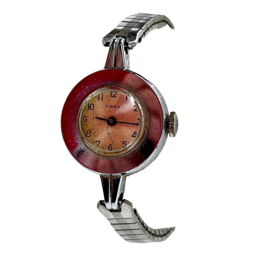 Vintage Timex Women's Silvertone Wrist Watch Salvage‎ Condition